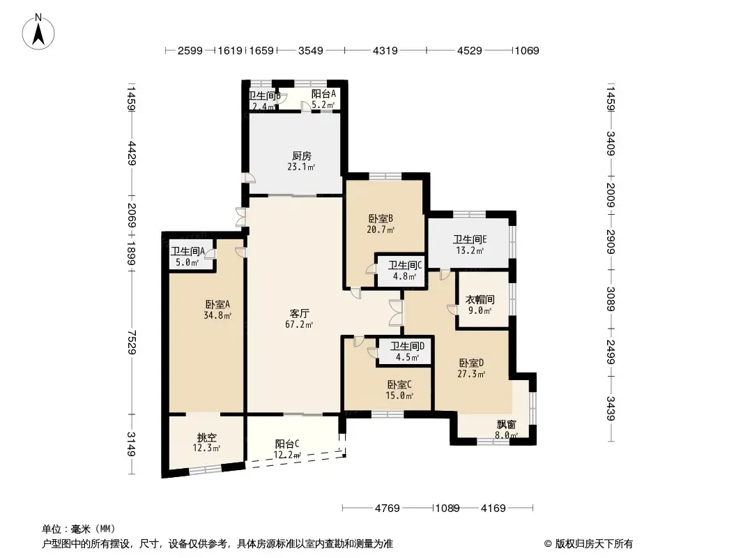 银河丽湾二期户型图图片