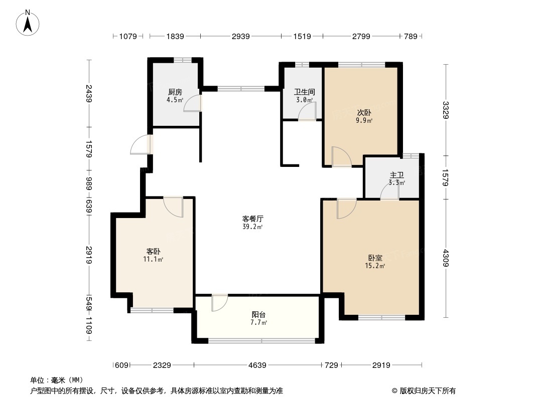 鲁能泰山9号户型图