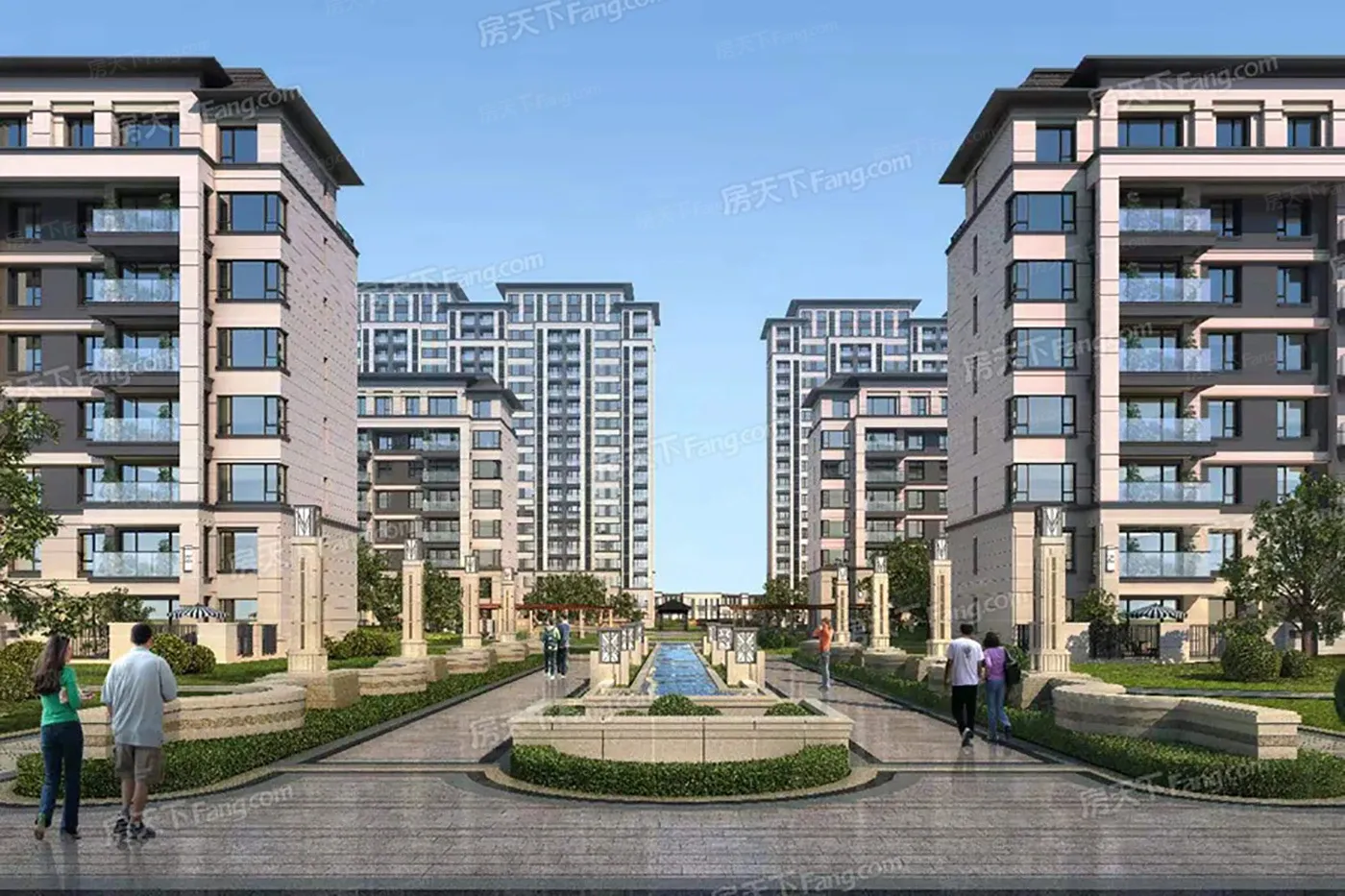 龙府御桂园小区内部效果图