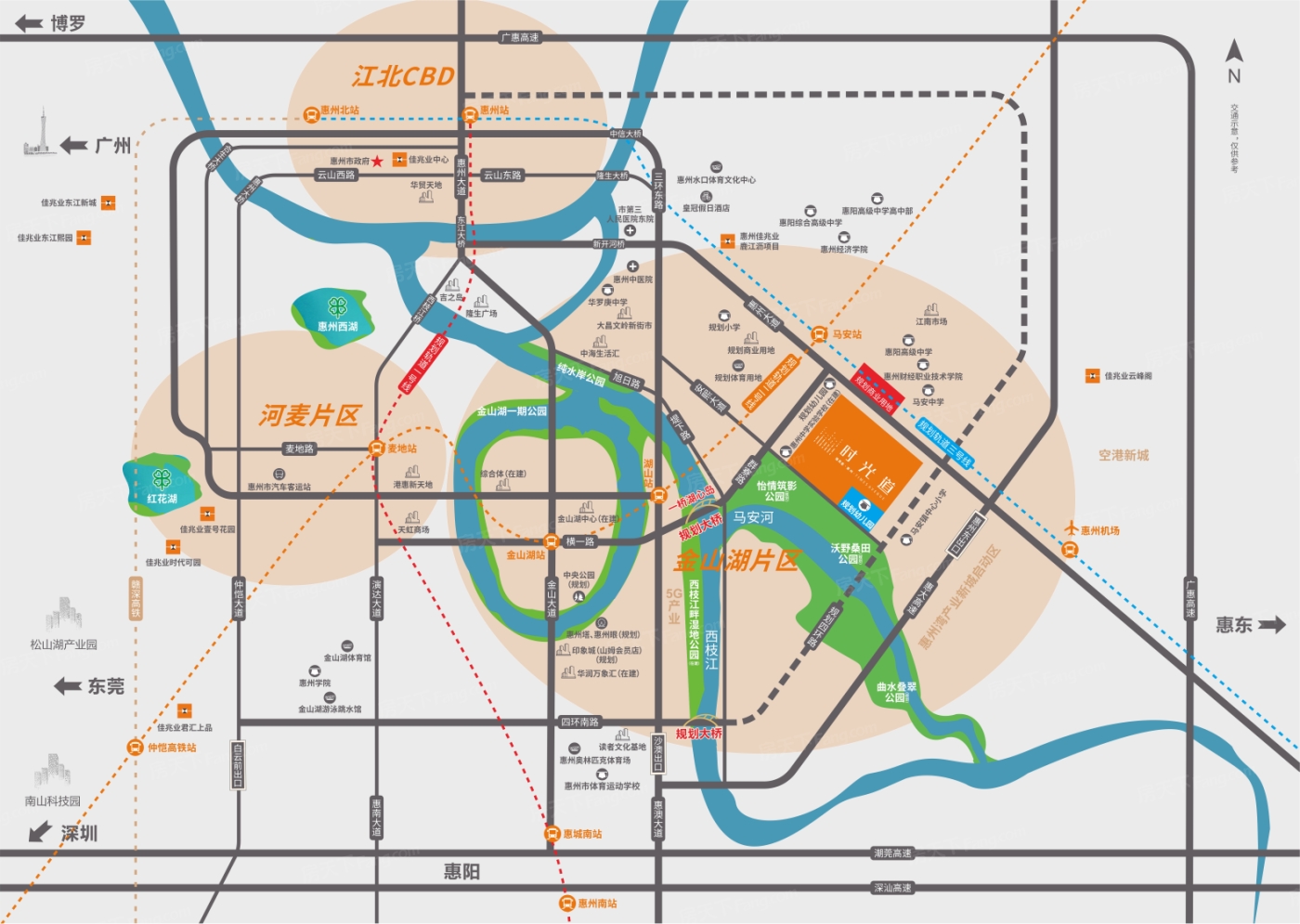 惠州佳兆业鹿江规划图图片