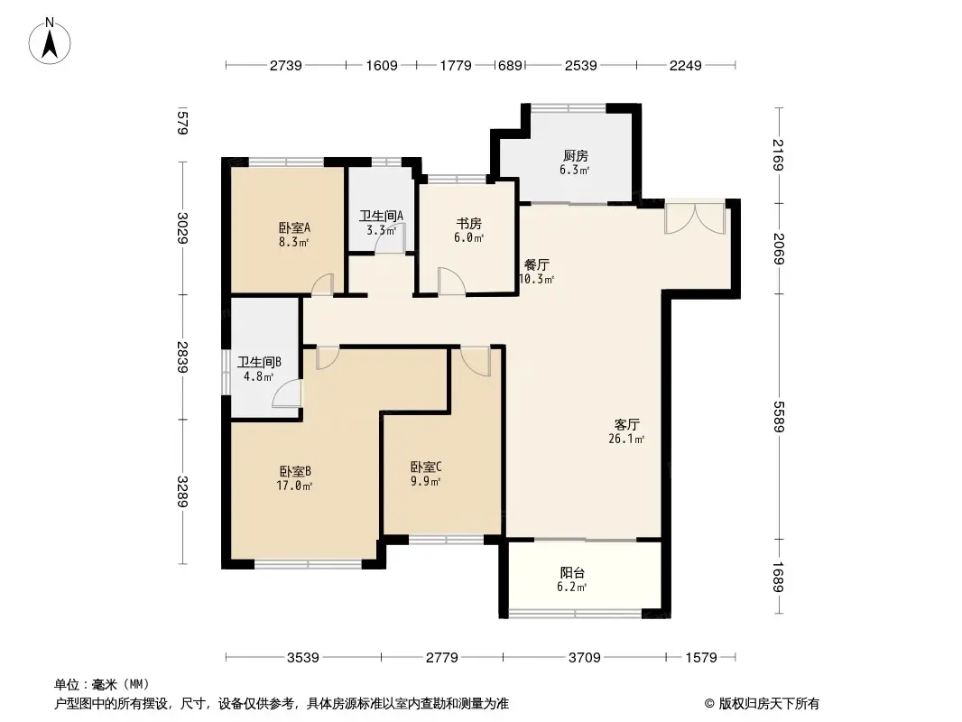 南浔中南君启户型图图片