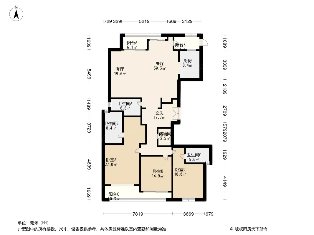 苏州湾景苑户型图