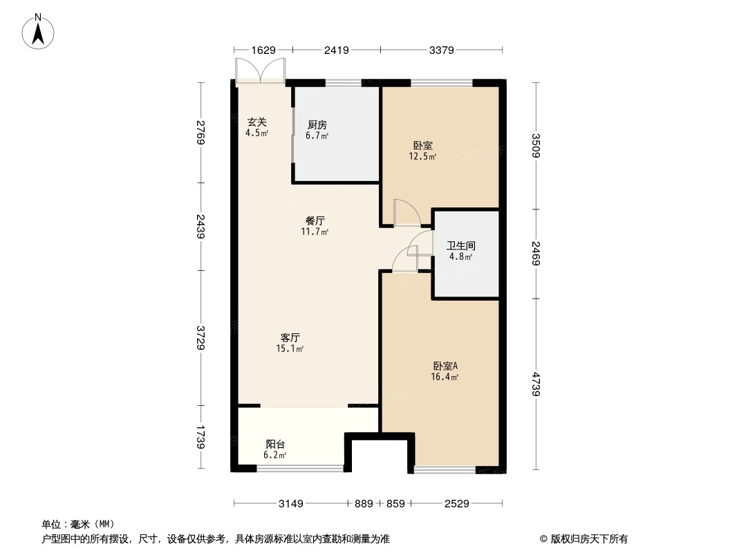 华中·假日丽城户型类别:2居,3居户型面积:90.66平方米-159.