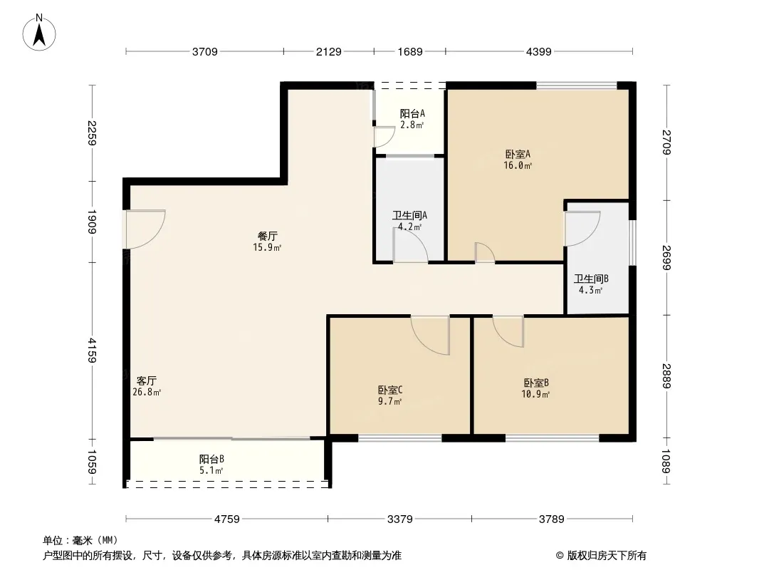 东方玫瑰园户型图