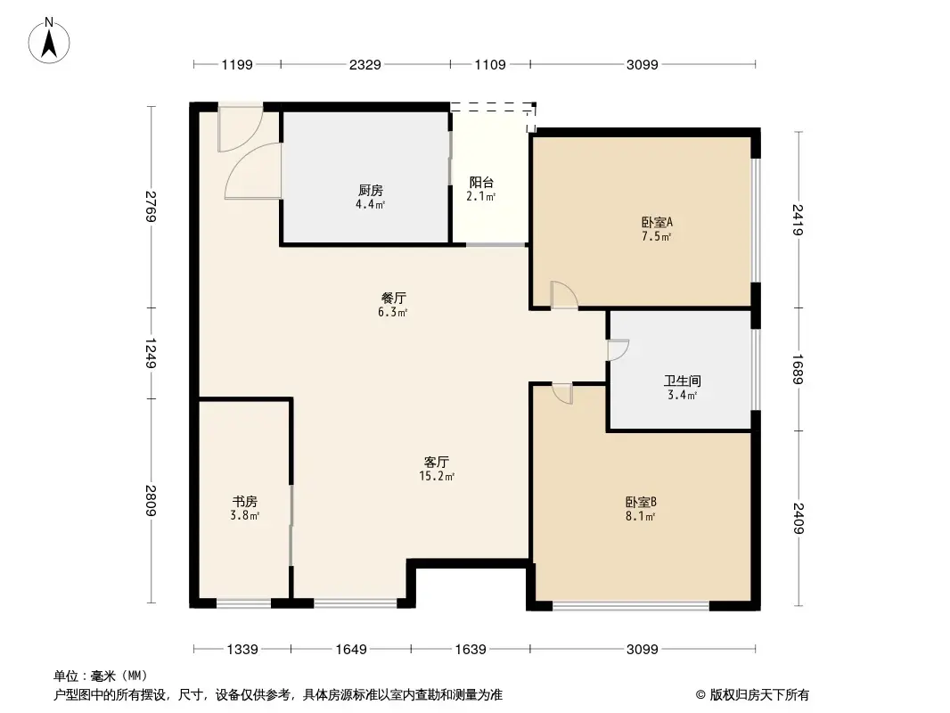 锦上城泓景苑户型图