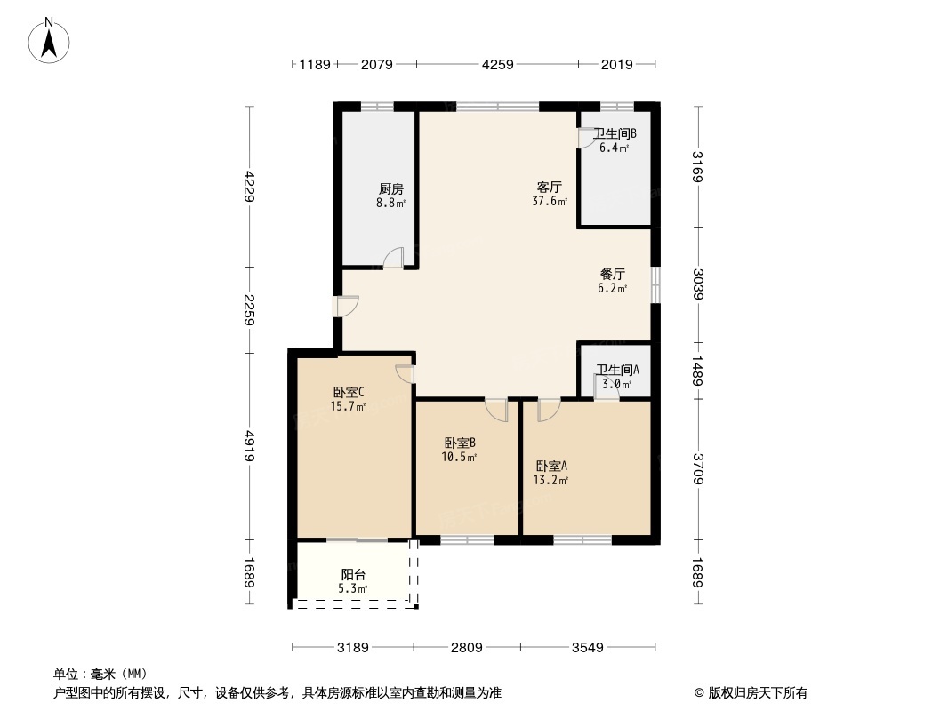 裕康花园户型图