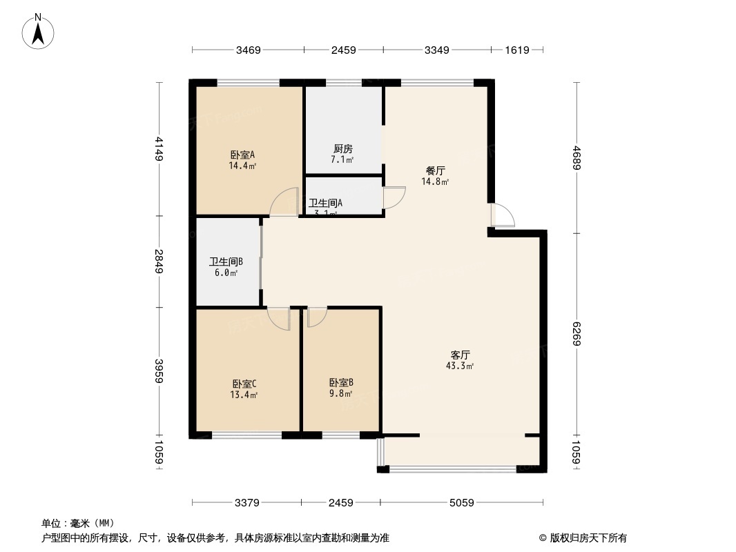 世纪花园户型图