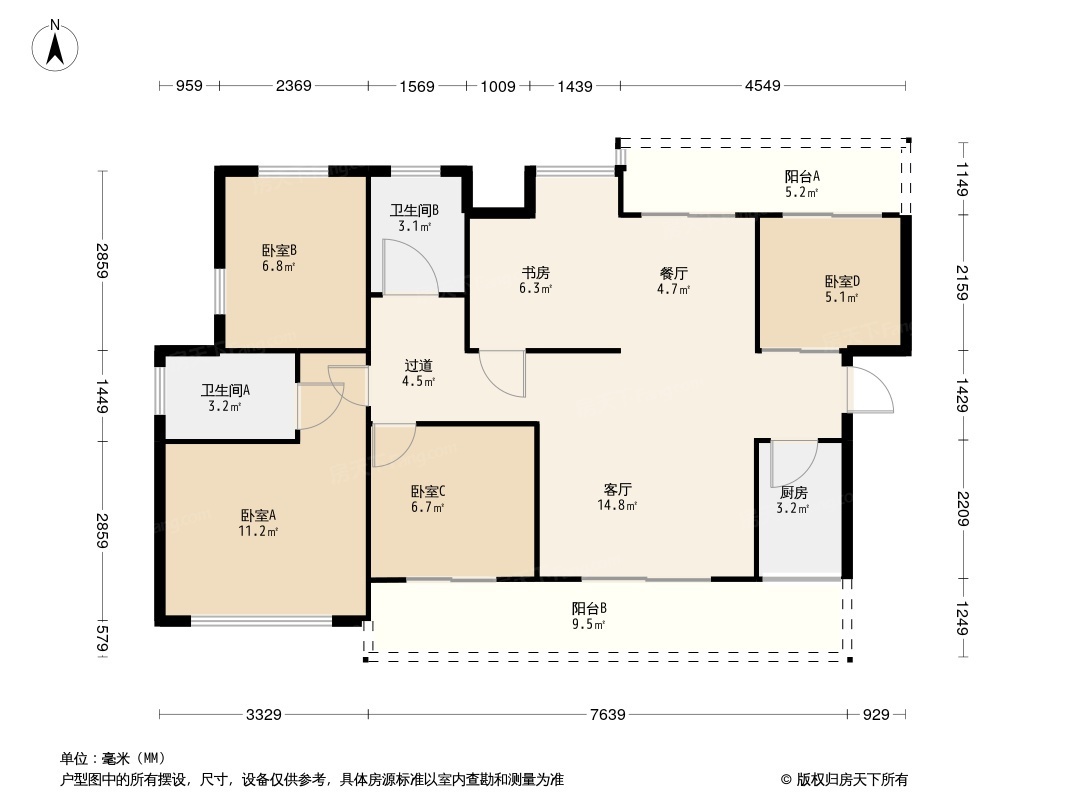 海岸华府户型图图片