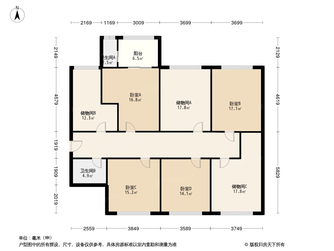 如皋文雅苑户型图图片