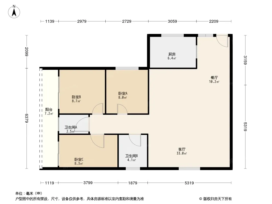 银石雅园户型图