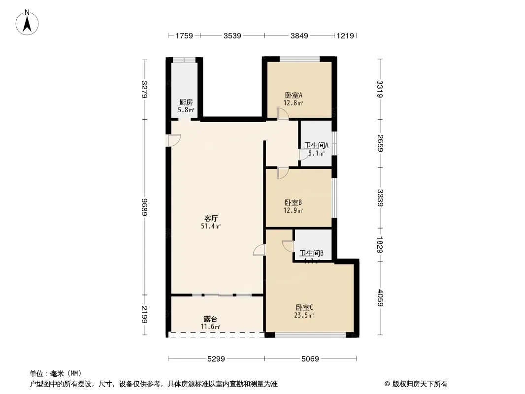 勒泰城户型图