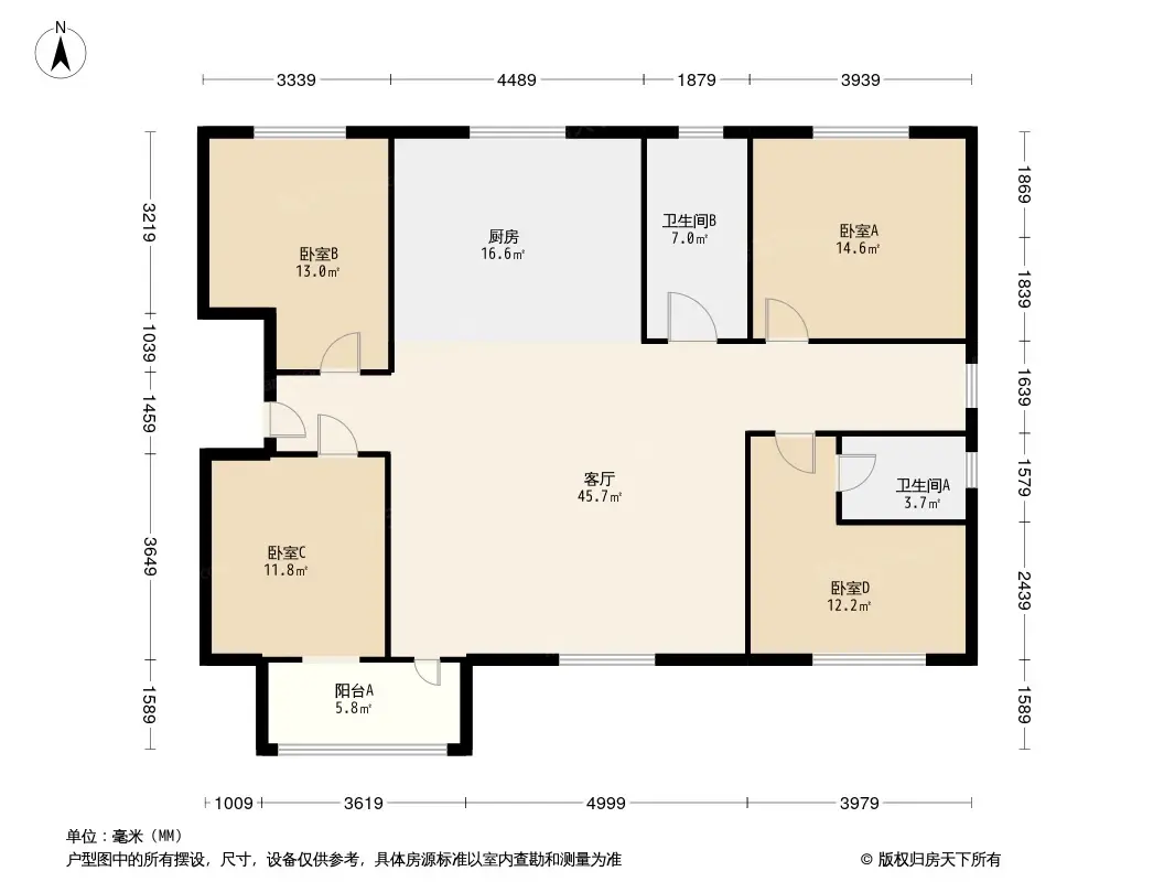 榮成清華園戶型圖