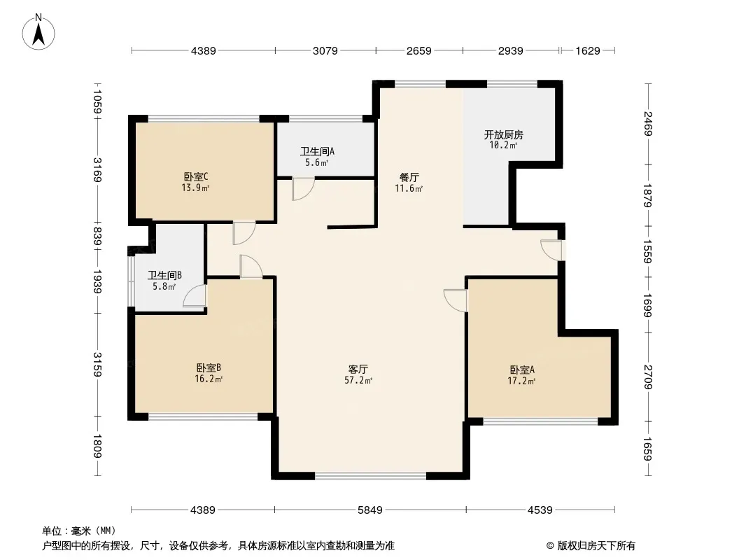 金色世界湾户型图