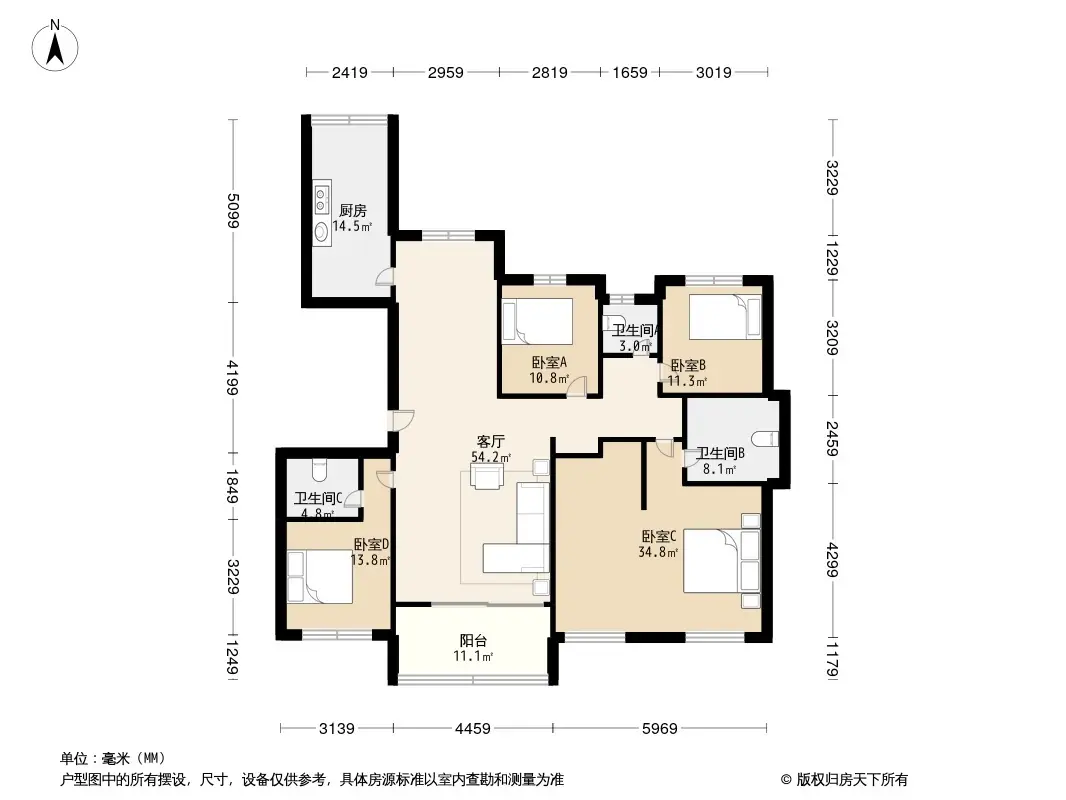 五星臻品户型图图片