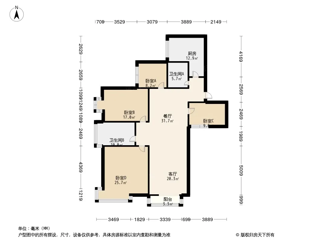 滨湖花园户型图