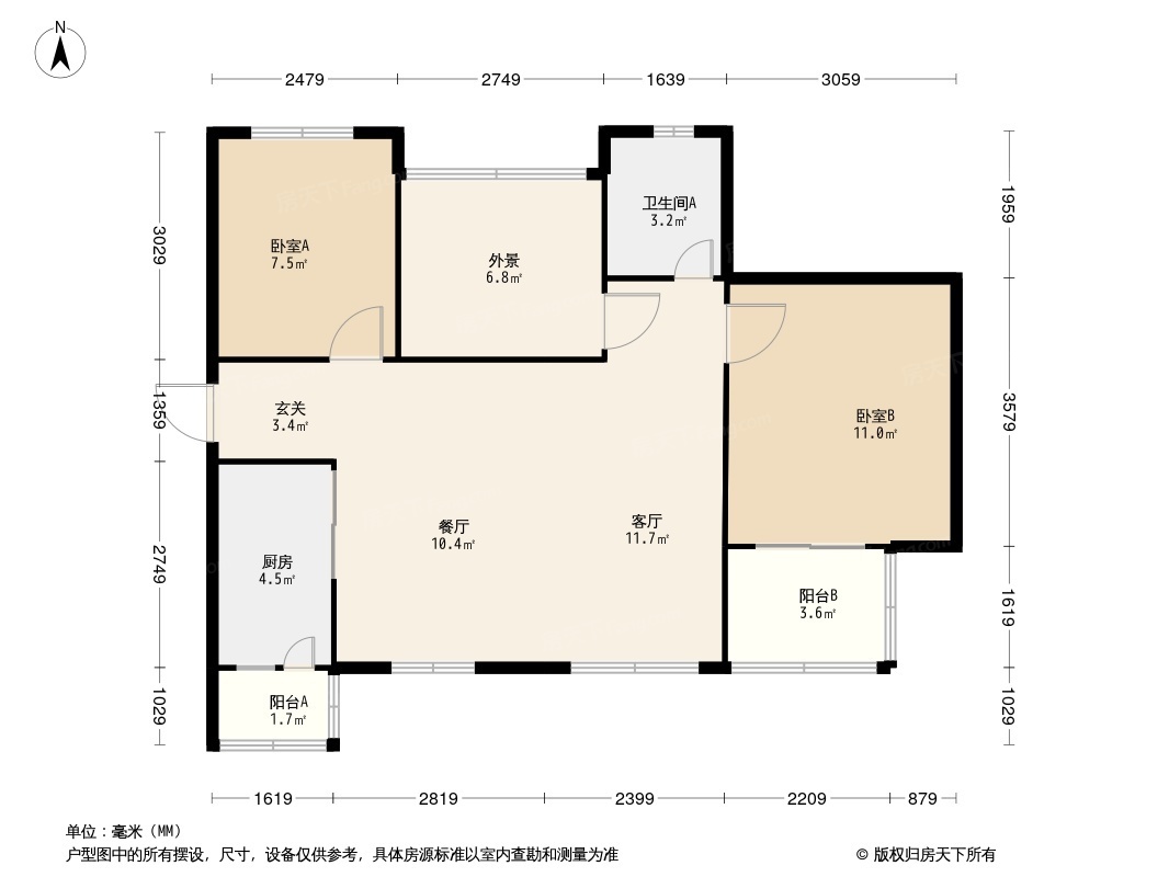 置地广场户型图图片