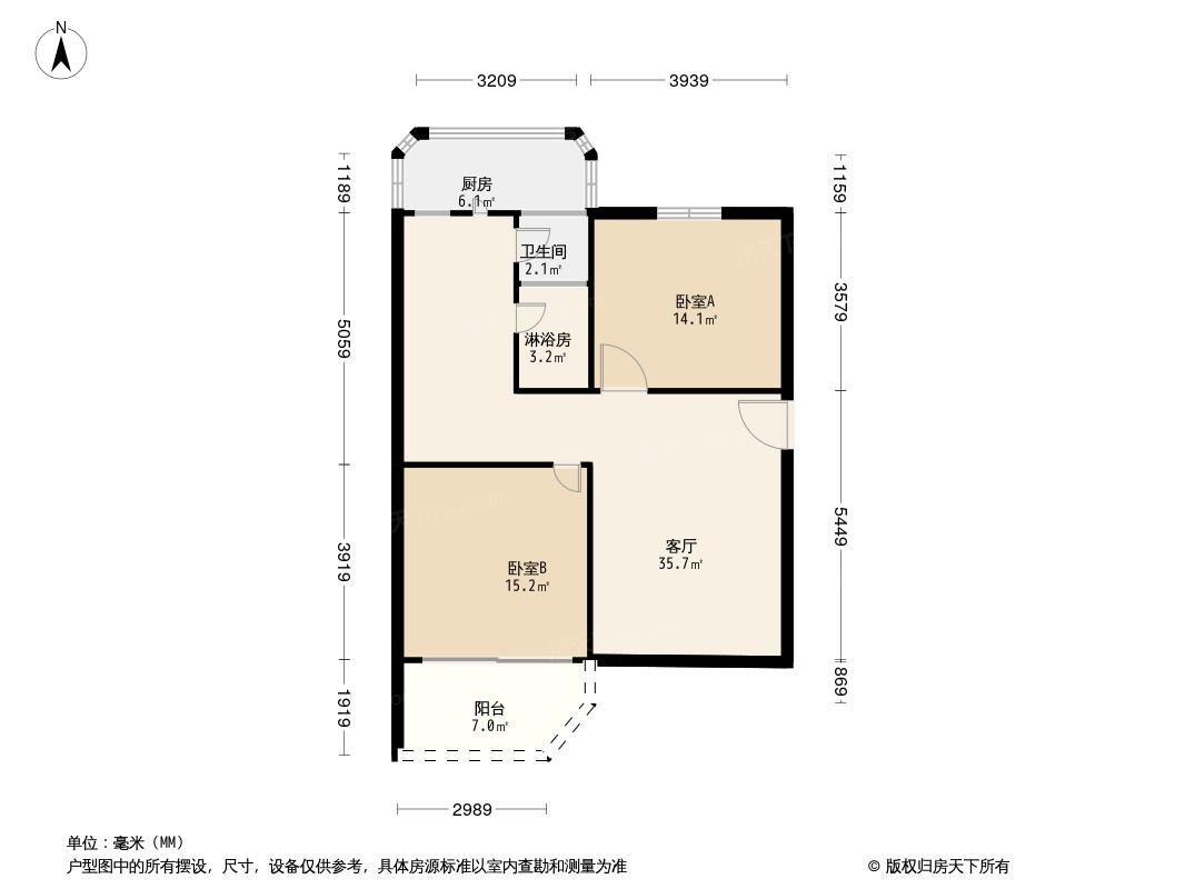 望泉西里二区户型图图片