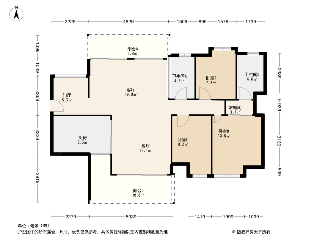 保利花园三期户型图