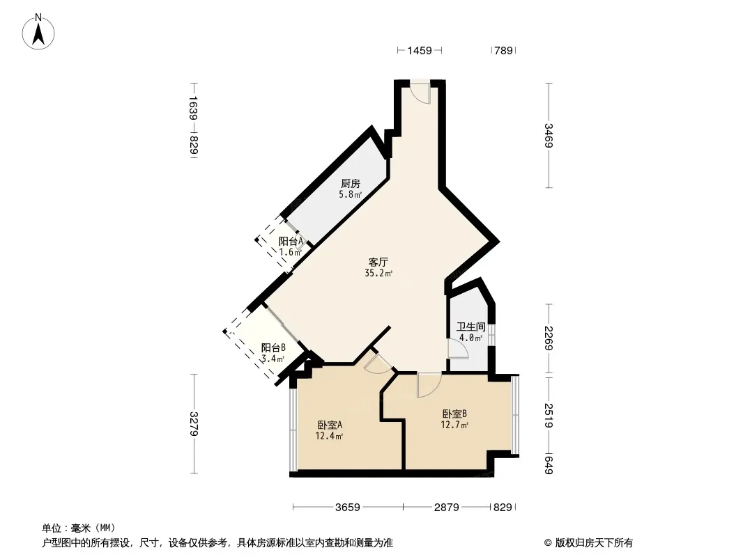 雍景豪园灏景台户型图