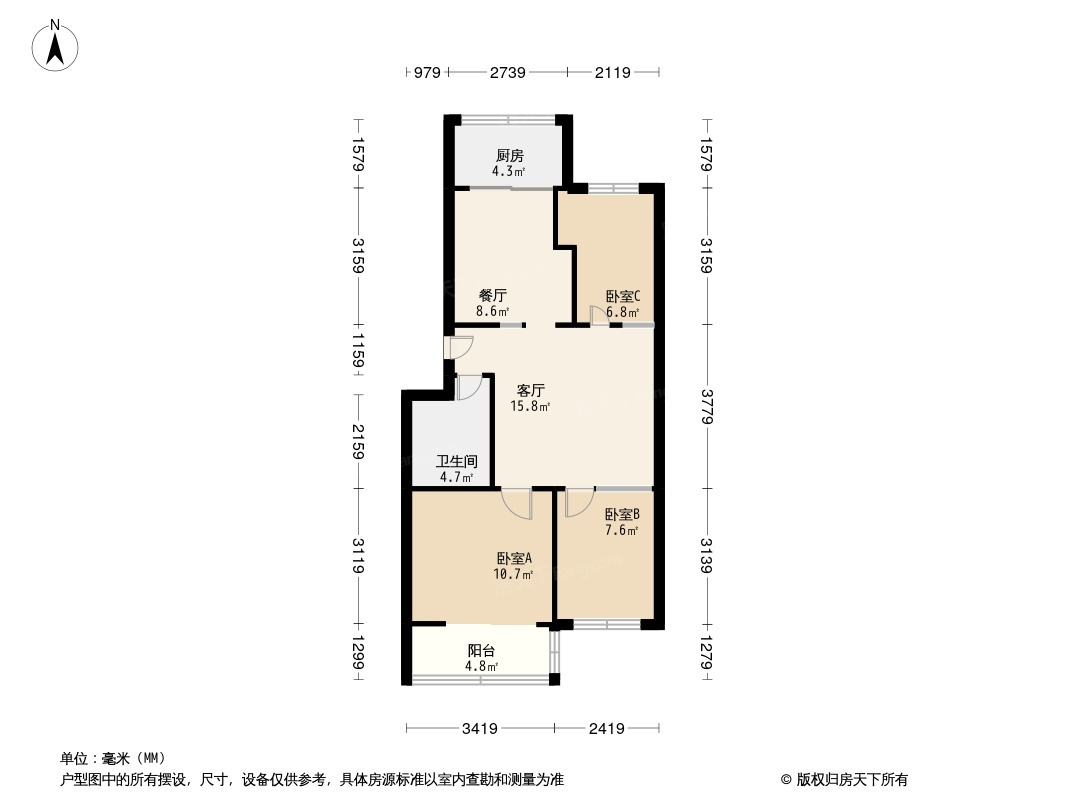 美伦清华园户型图图片