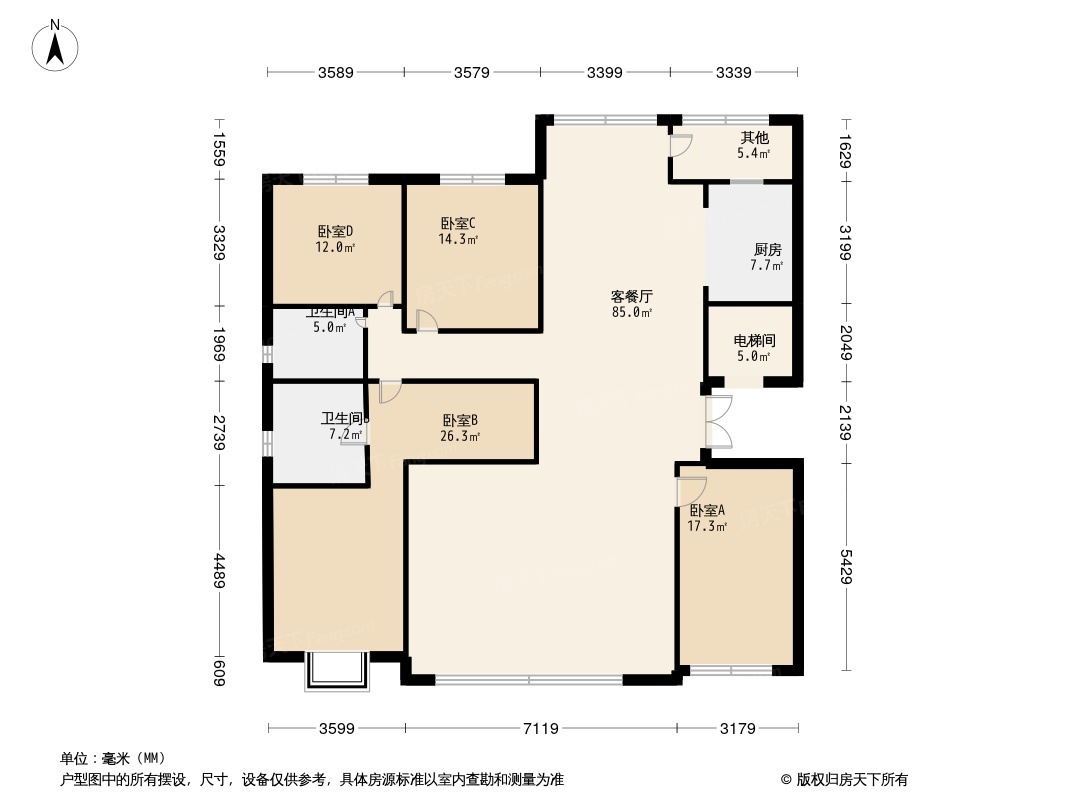 太原学府壹号院户型图图片