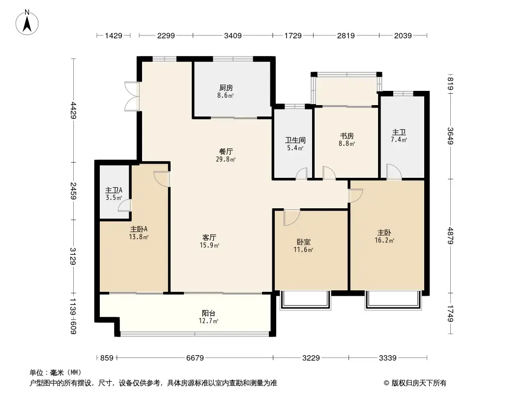 长沙旭辉雨花郡户型图图片