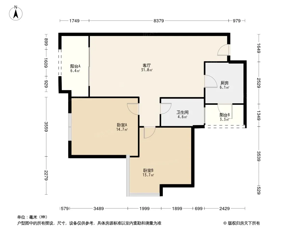 鹭湖宫7区户型图