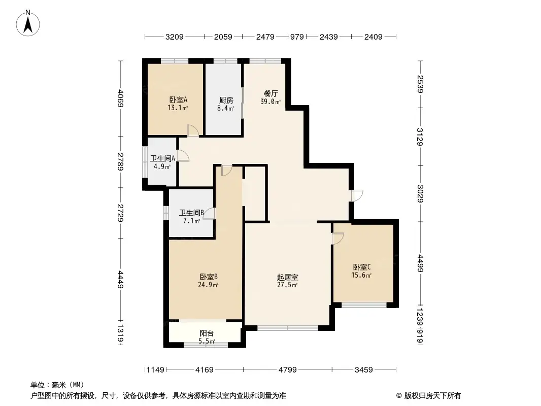 中翔·兰溪九章户型类别:3居,4居,5居户型面积:145.46平方米-513.