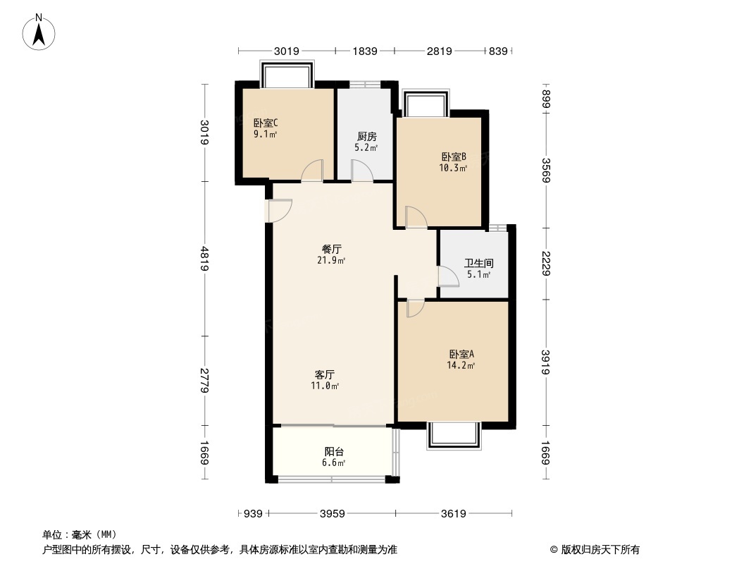 麻城时代广场户型图片