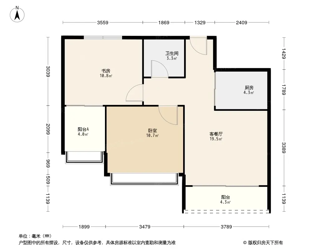 三亚棕榈滩户型图