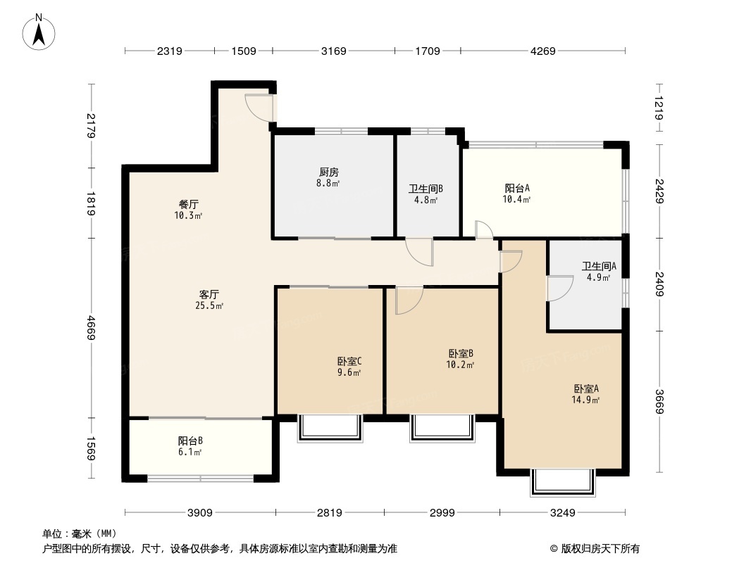 三弦慧府户型图