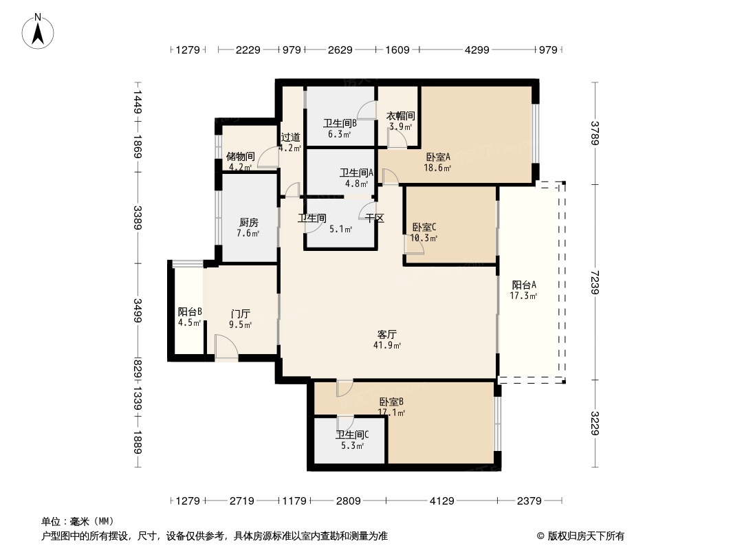 万科金域西岭户型图