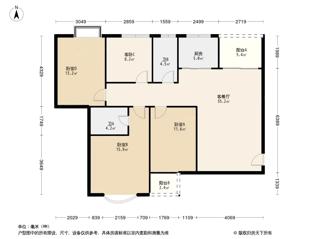 鼎尚·时代广场户型图
