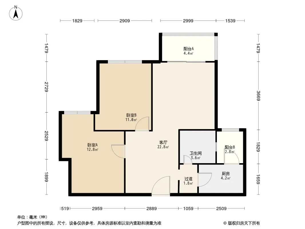 西财学府阳光户型图