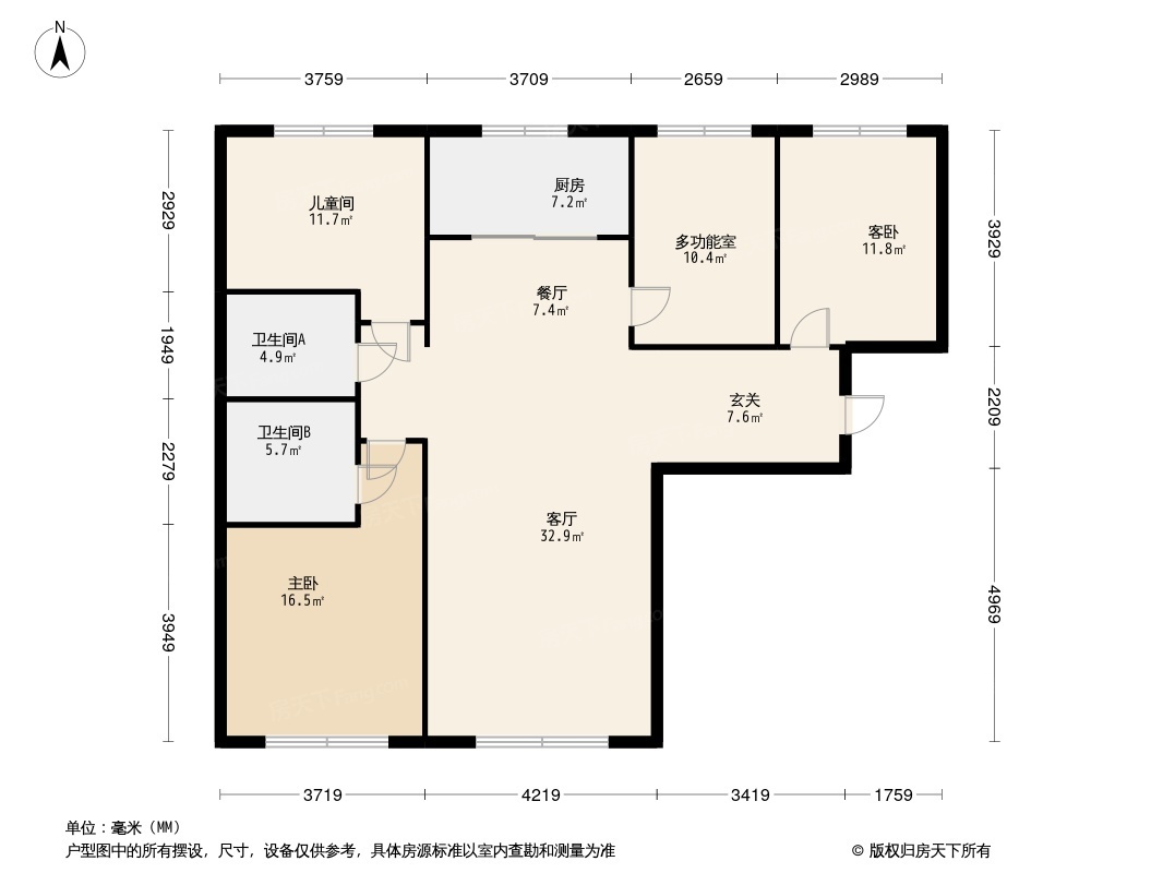 橡树澜湾 户型图图片