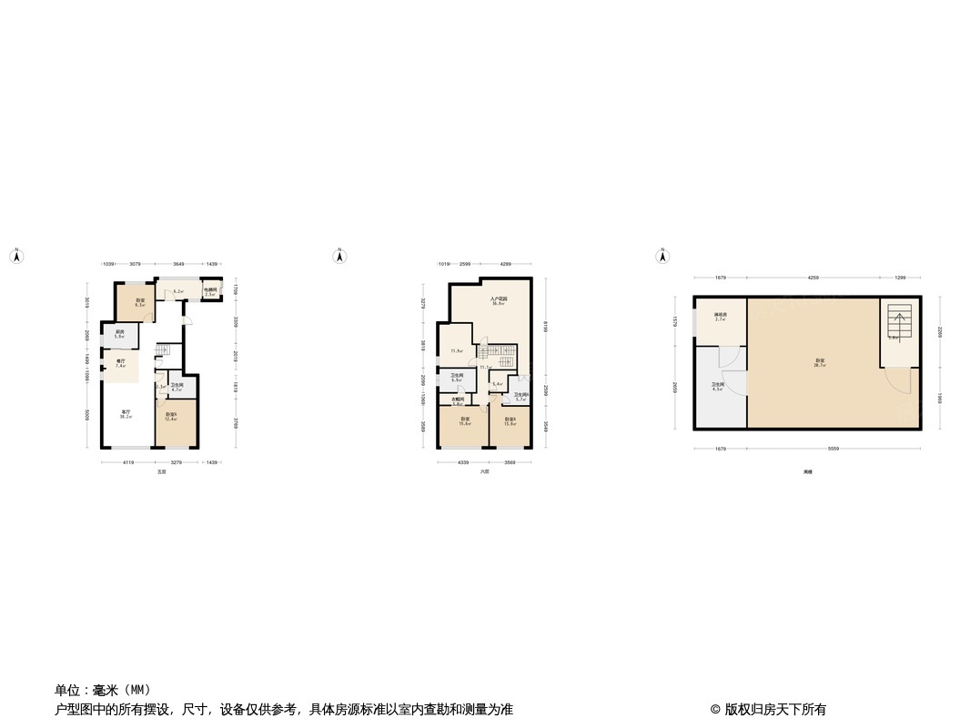 泰禾拾景园户型图图片