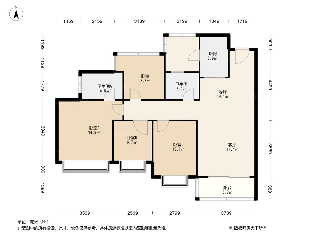 光明龙光玖龙台户型图图片