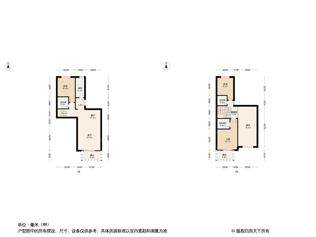 天恒摩墅户型图图片