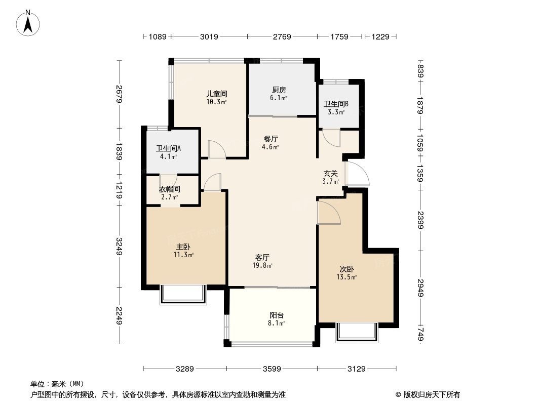 华宇林泉雅舍户型图图片