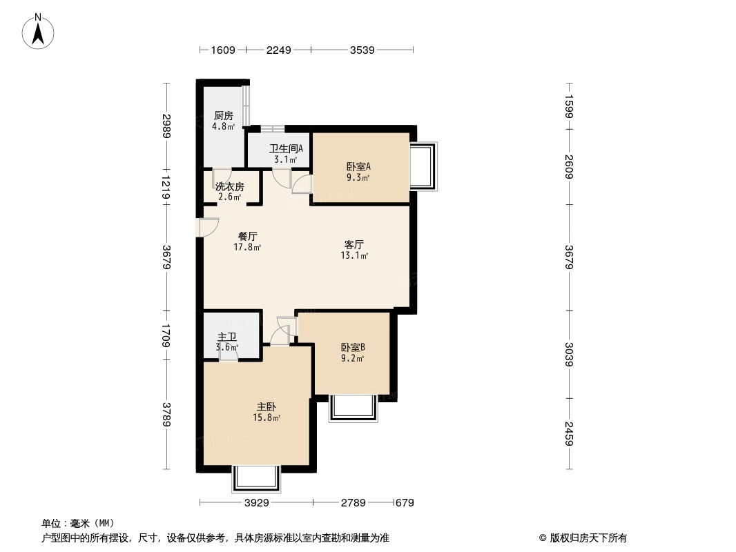 北京东湾户型图2号楼图片