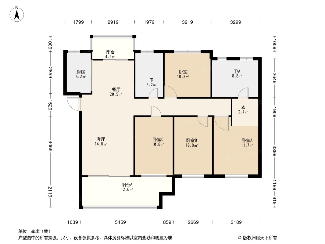 华发峰景湾户型图大全图片