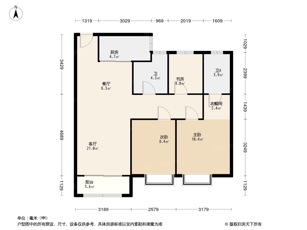 诺德彩园户型图片