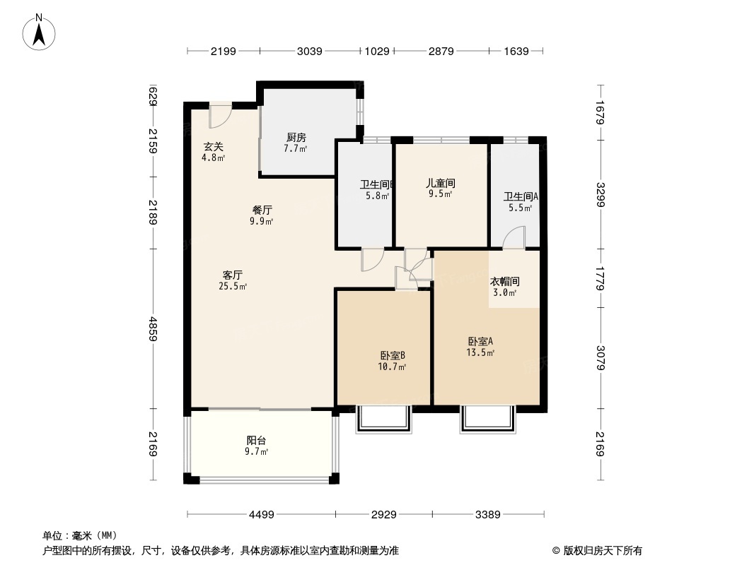 蒙城君樾府户型图图片