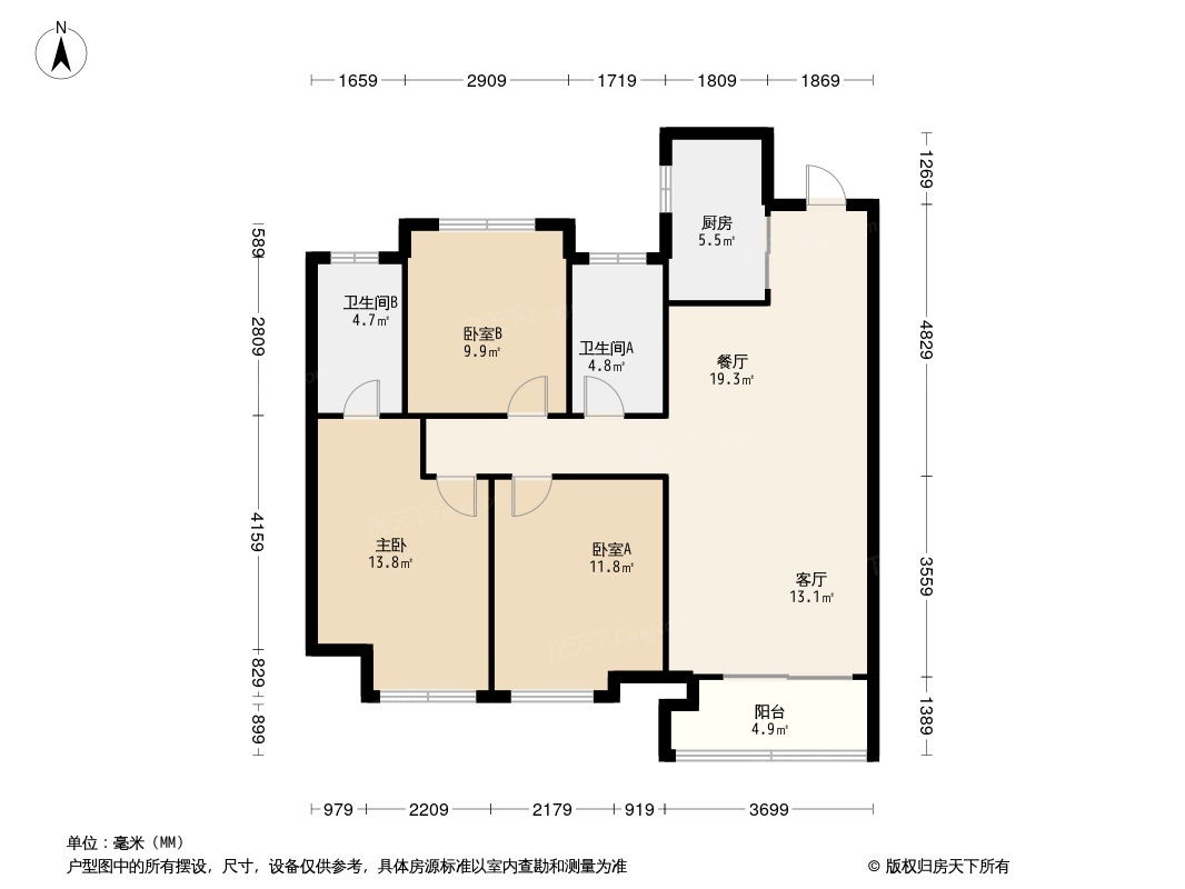 正荣府户型图图片