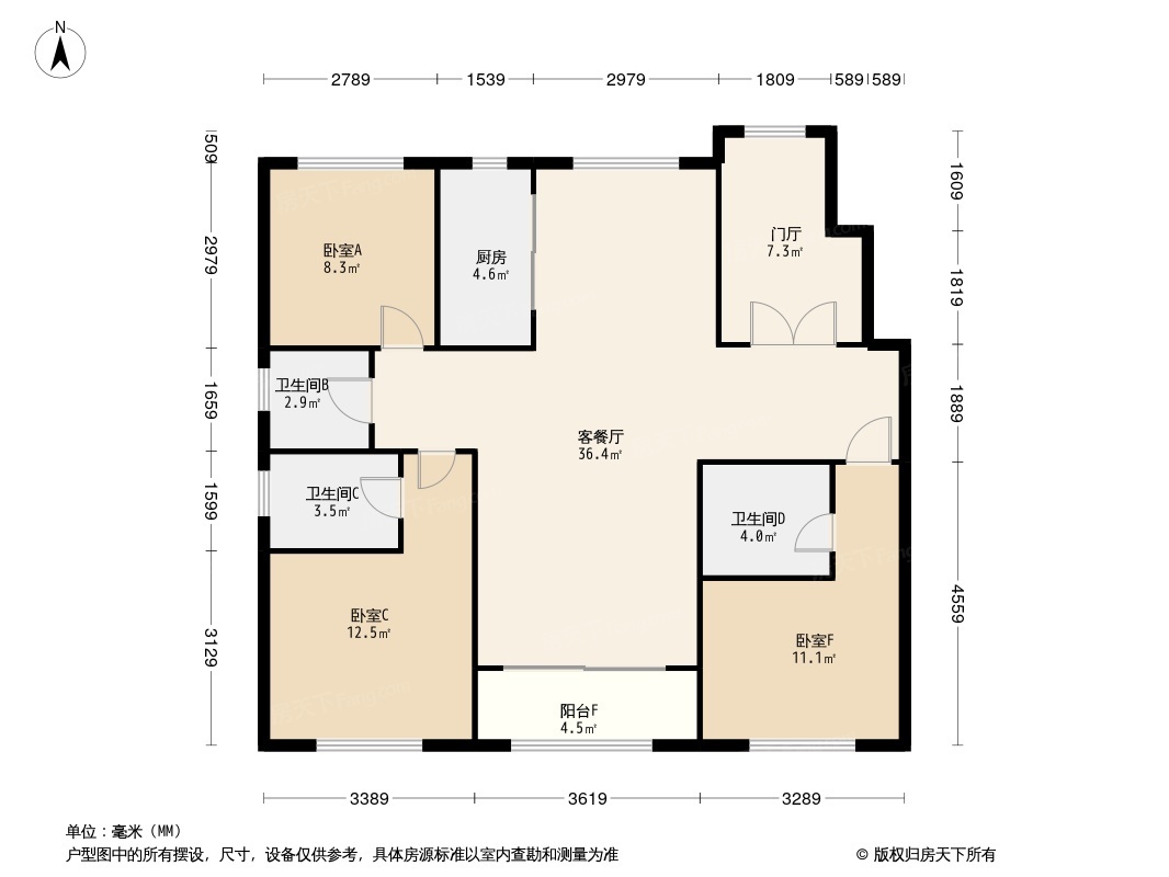 华发外滩荟户型图