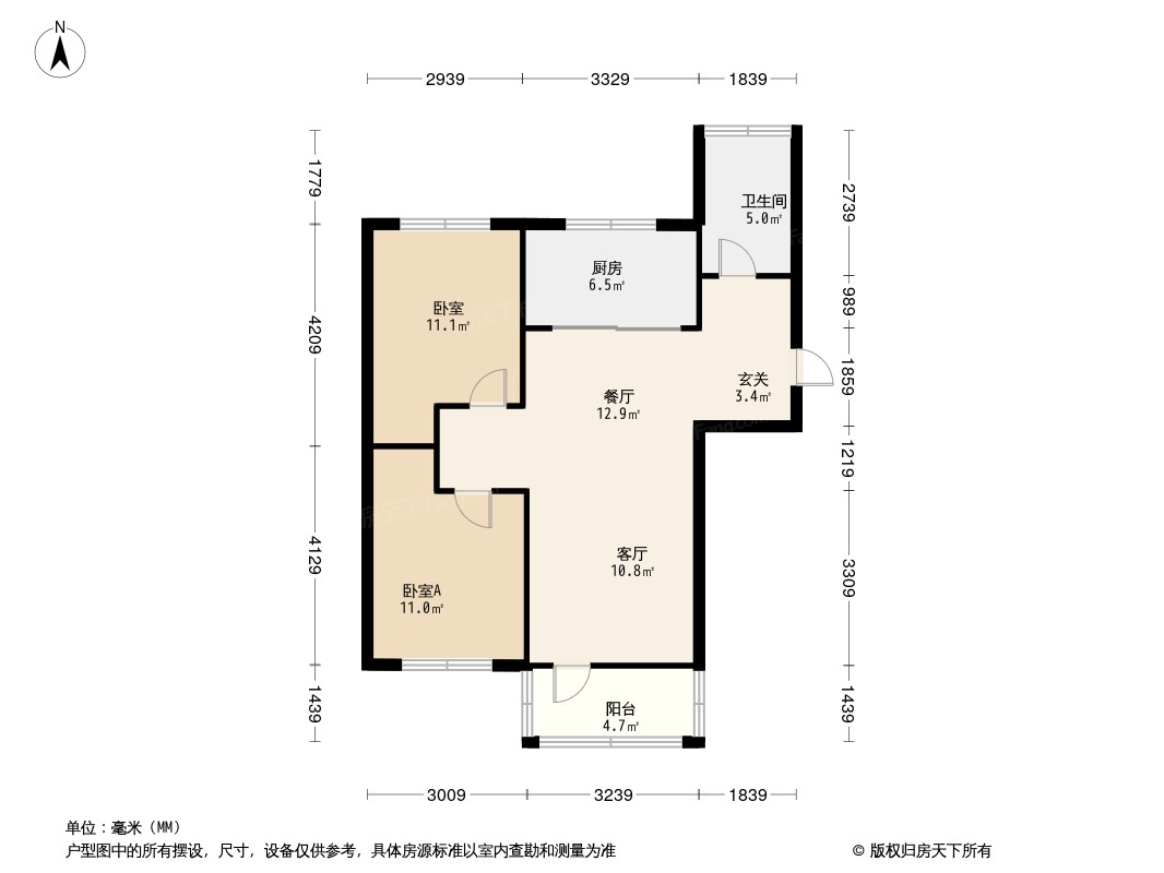 长春嘉惠燕京府户型图图片