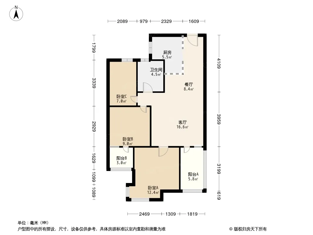 融侨悦城户型图