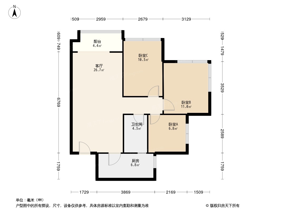 圣菲城四期户型图图片