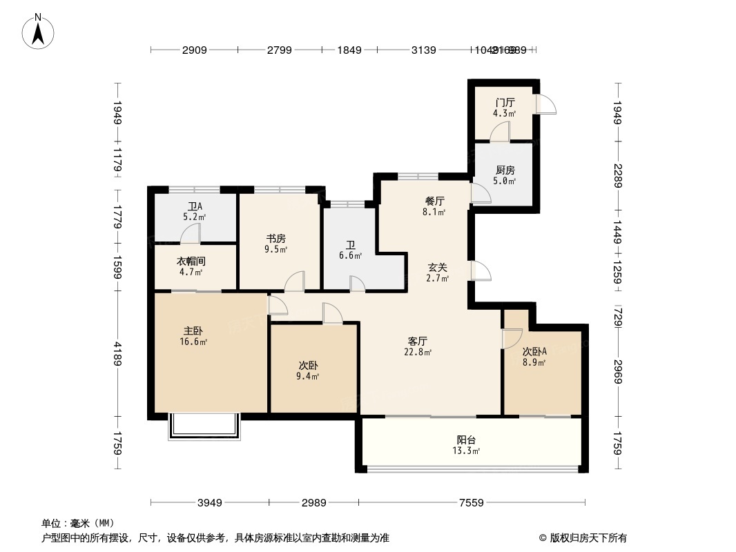 滨江悦户型图图片