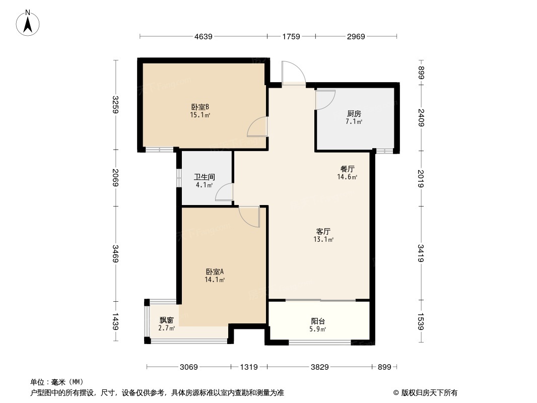 保定玉兰花园户型图图片